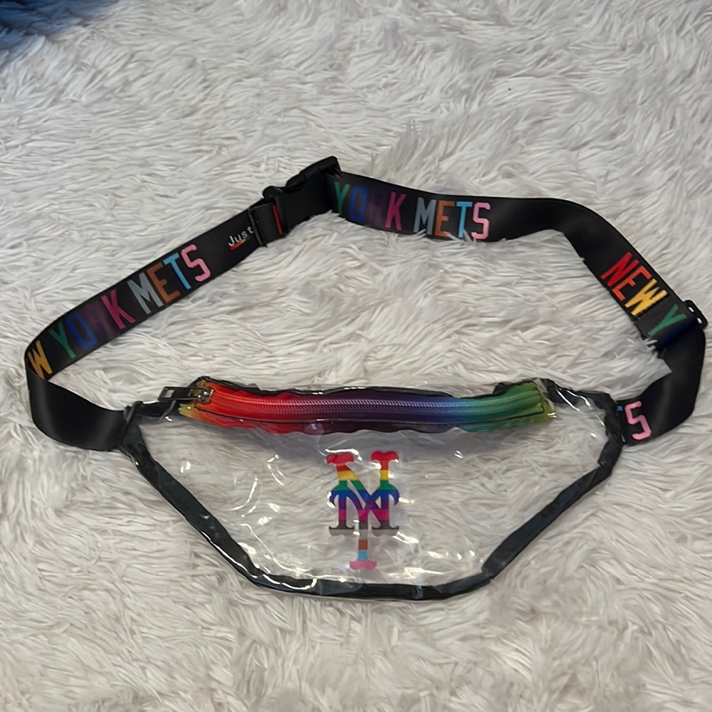 Mets RARE Pride Fanny Pack- Clear
